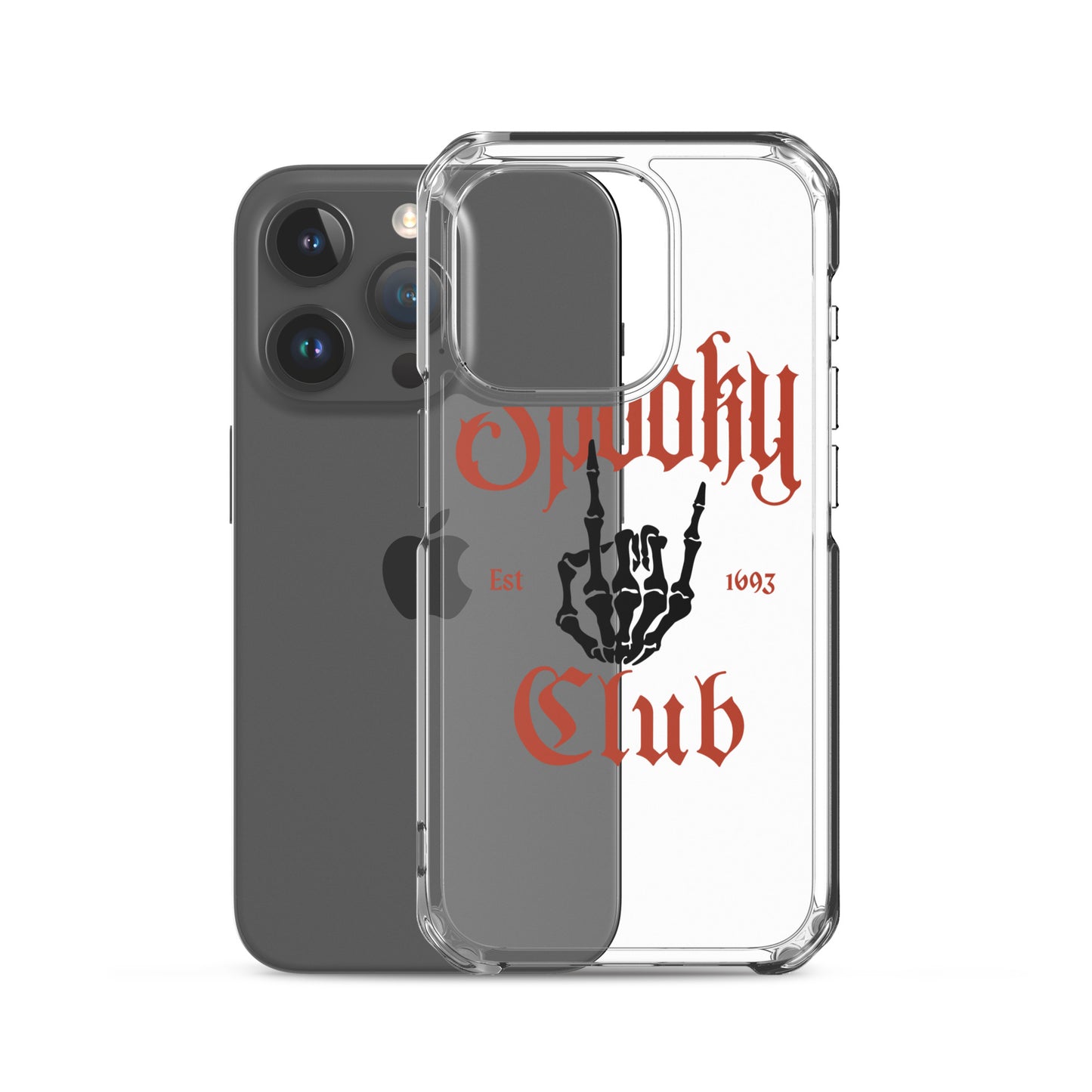 Spooky Club Clear iPhone Case