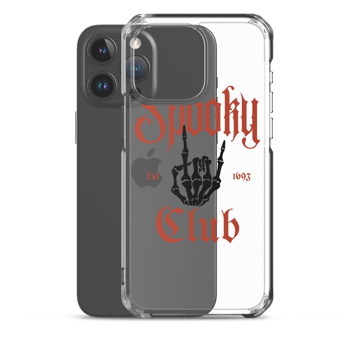 Spooky Club Clear iPhone Case