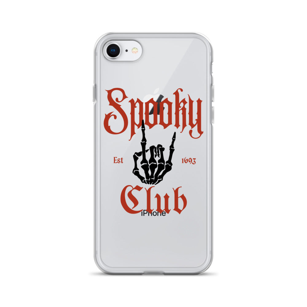 Spooky Club Clear iPhone Case