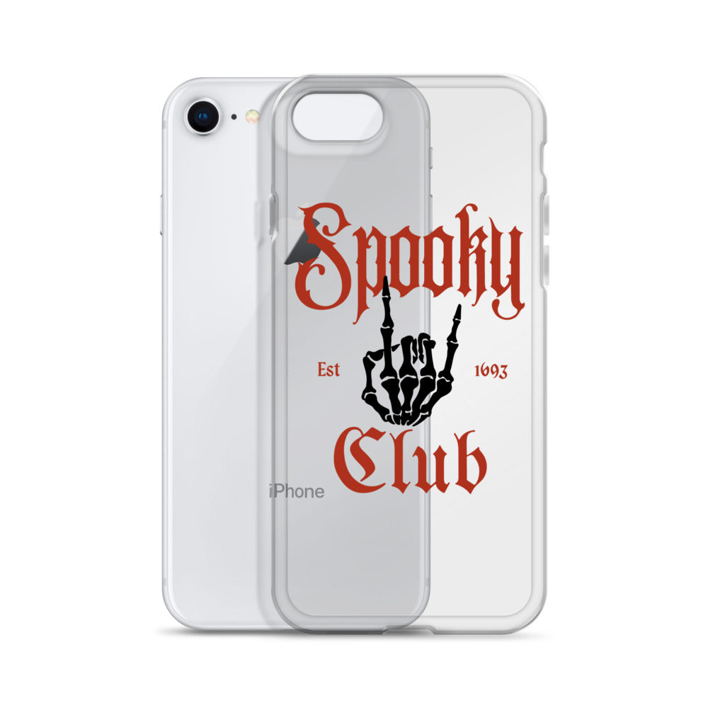 Spooky Club Clear iPhone Case