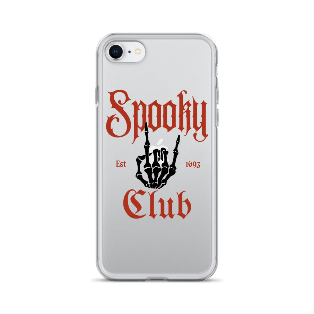 Spooky Club Clear iPhone Case