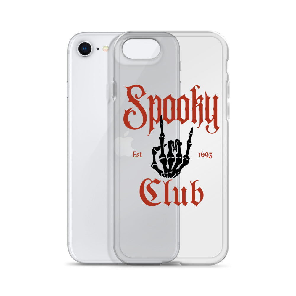 Spooky Club Clear iPhone Case