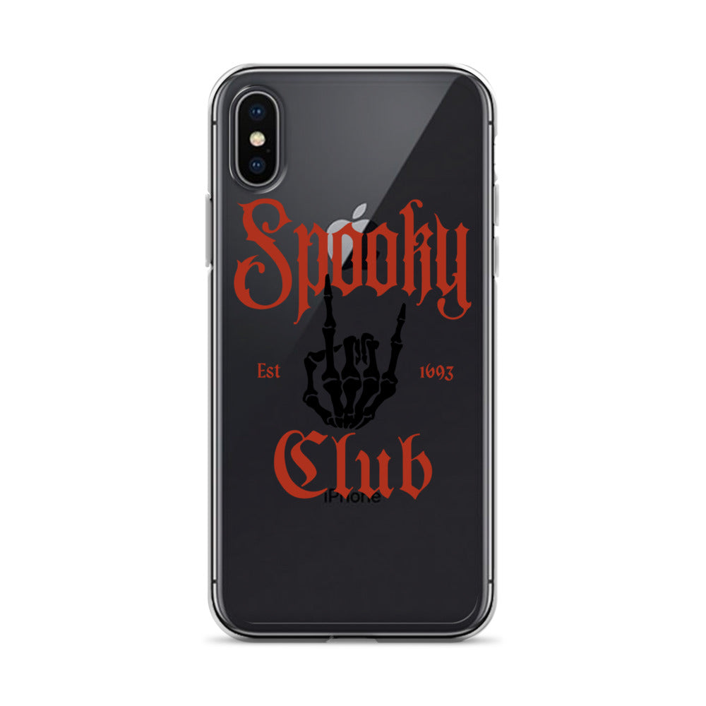 Spooky Club Clear iPhone Case