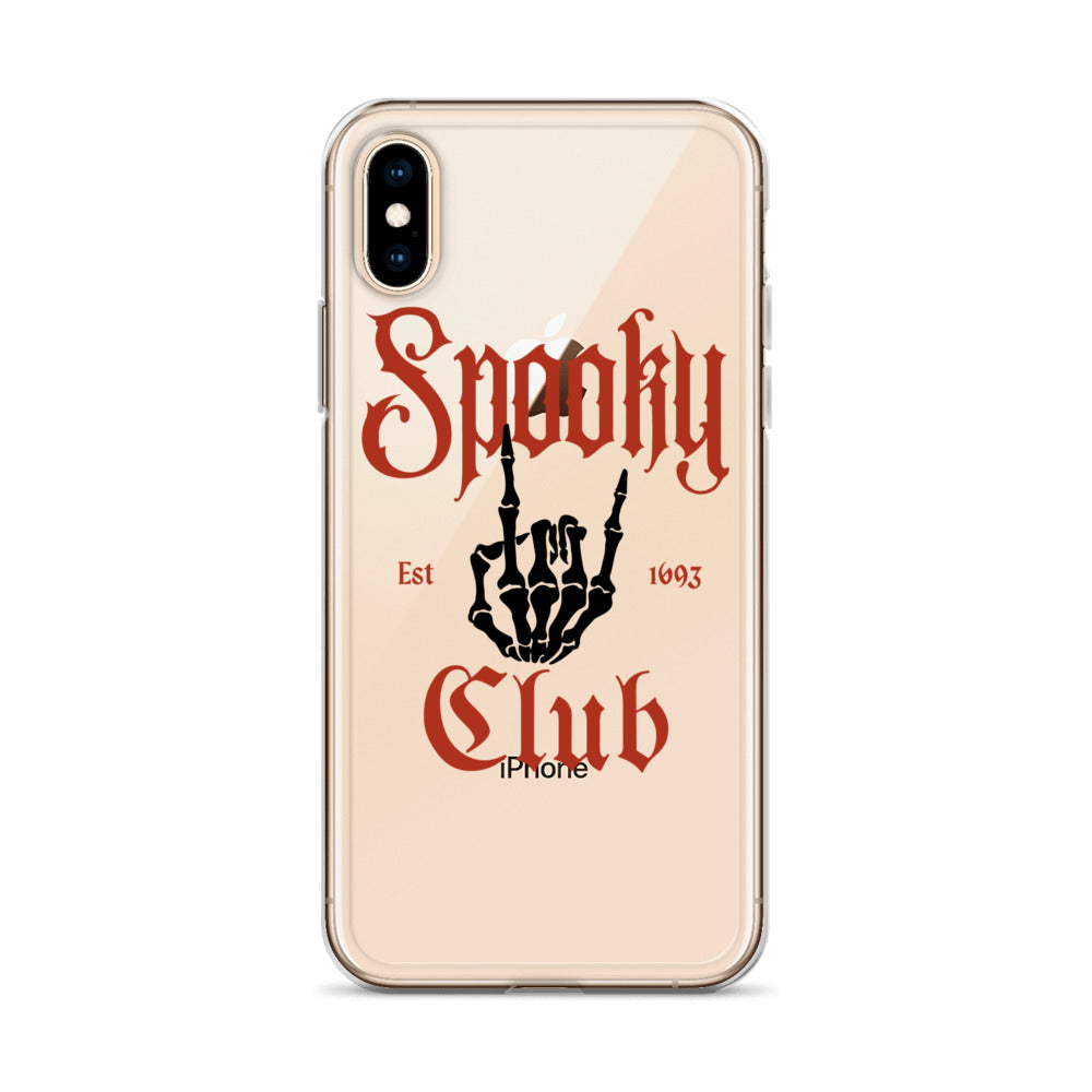 Spooky Club Clear iPhone Case