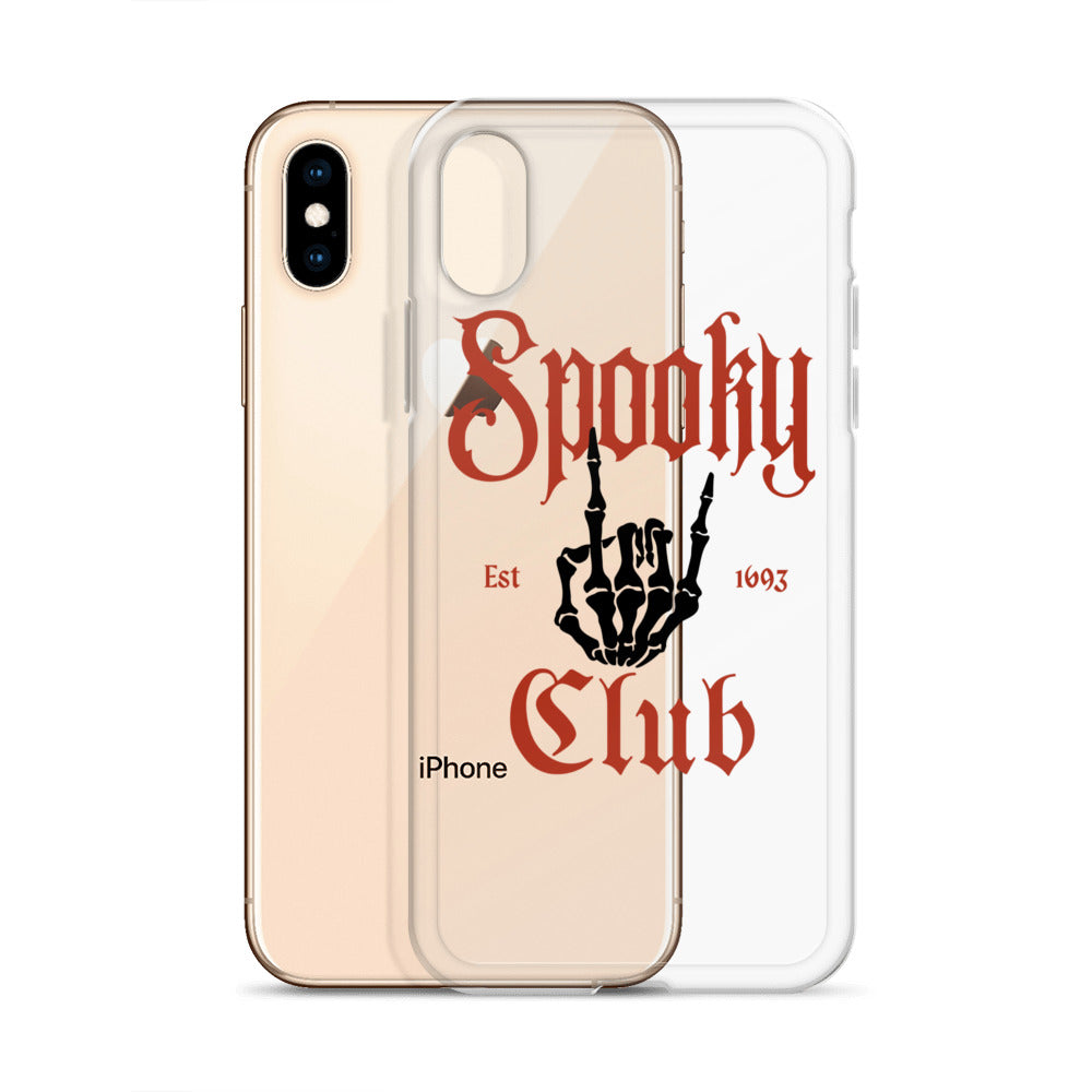 Spooky Club Clear iPhone Case