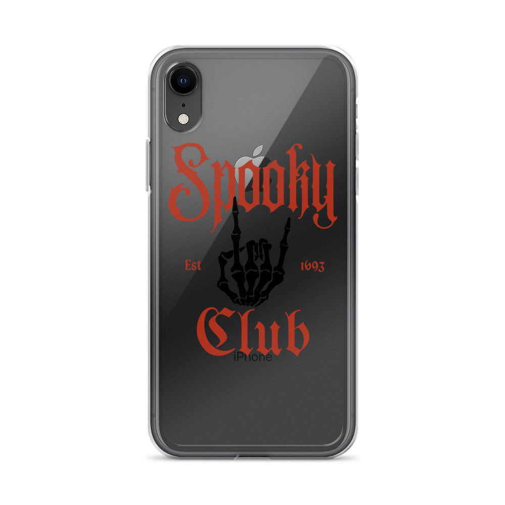 Spooky Club Clear iPhone Case