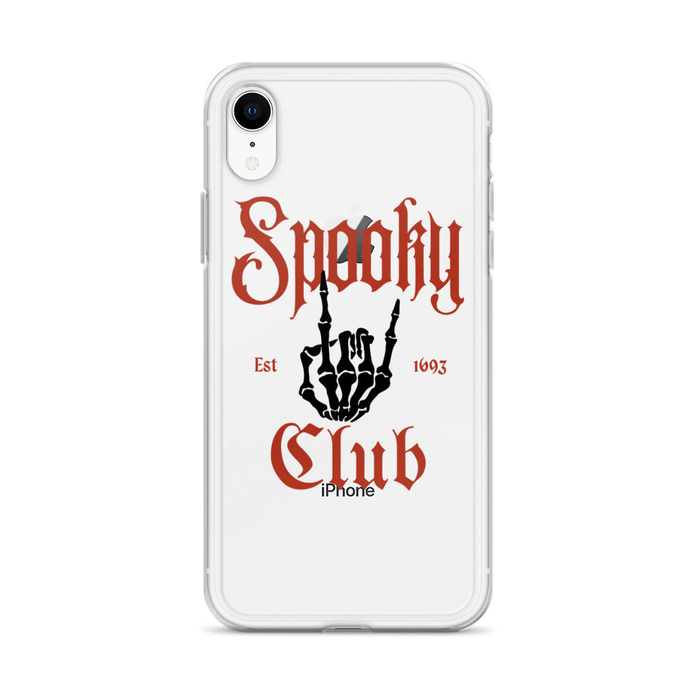 Spooky Club Clear iPhone Case