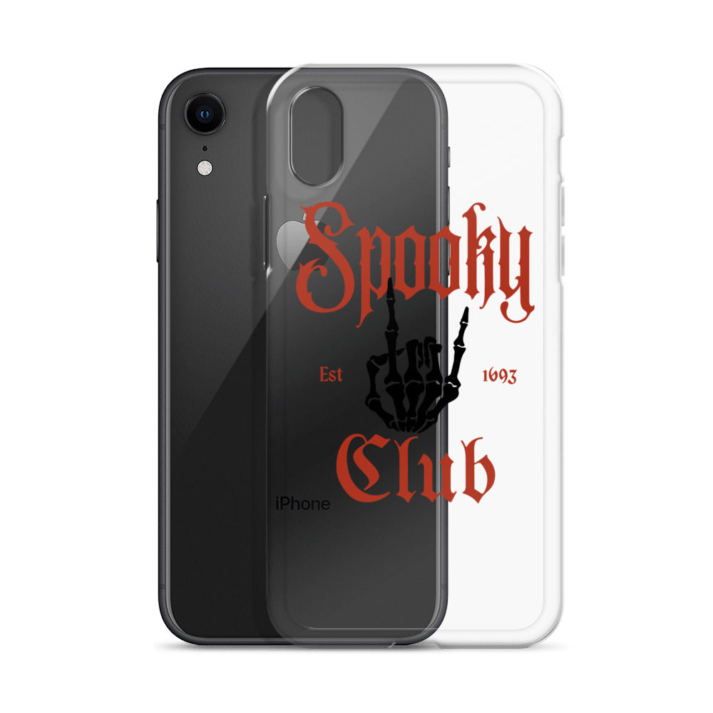 Spooky Club Clear iPhone Case