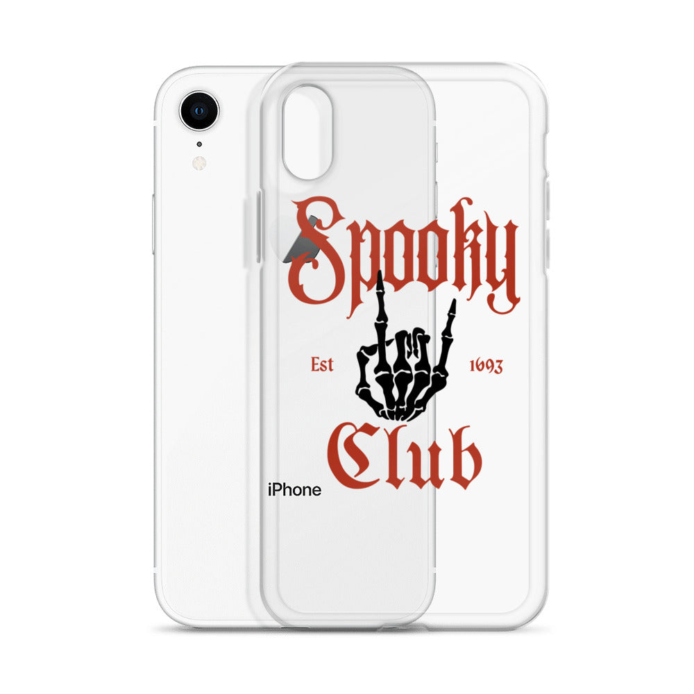 Spooky Club Clear iPhone Case