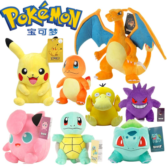 Various Pokémon Plush Dolls