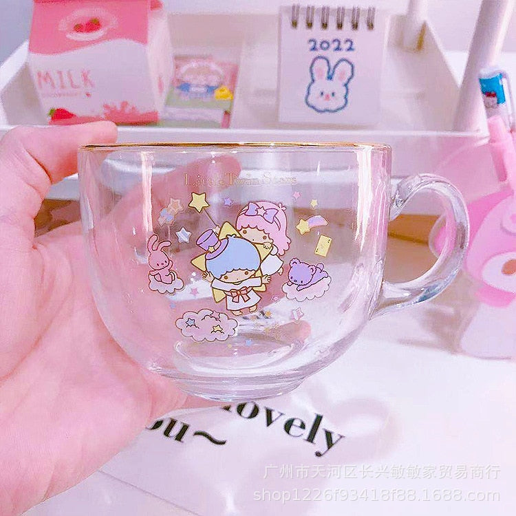Assorted Animals x Sanrio x Kirby Glass Cups
