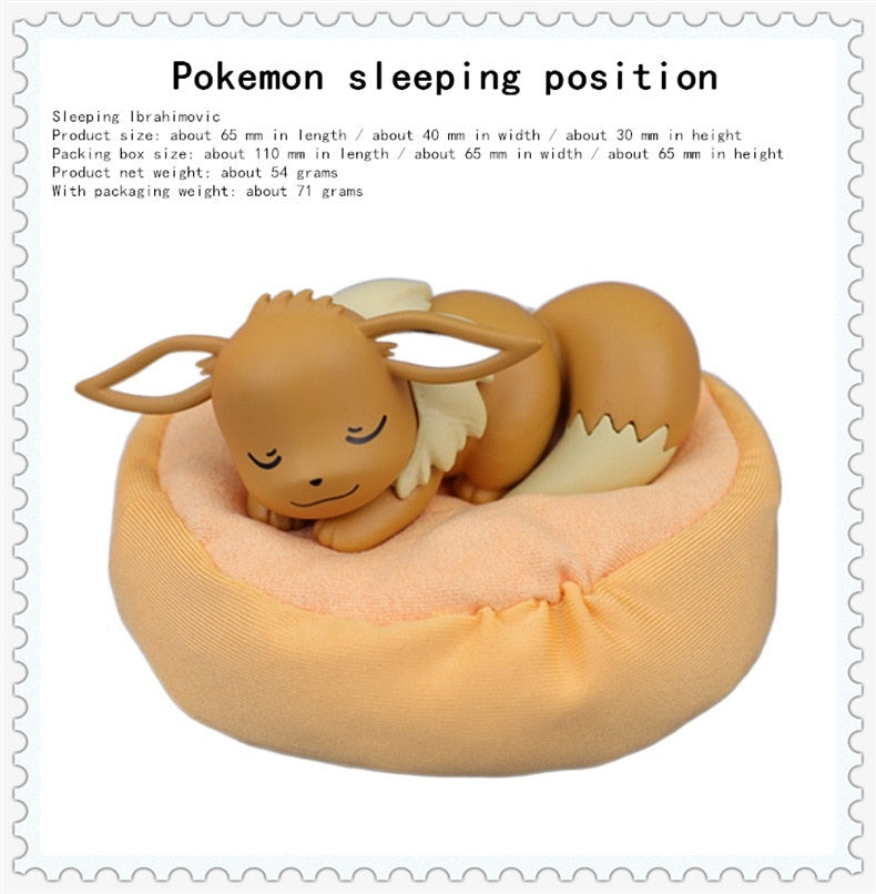 Figures Pokemon Sleep, Anime Pokemon Sleep, Pokemon Eevee Sleep