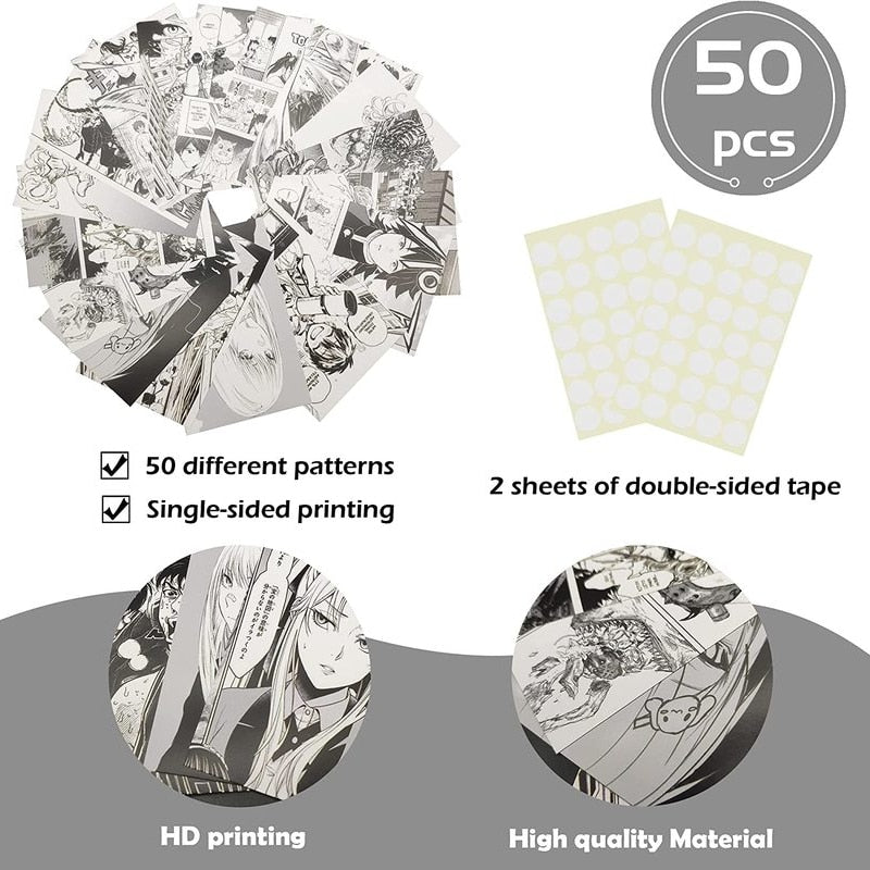 50Pcs Manga Panels